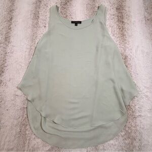 Banana Republic Sleeveless Layered Back Blouse Tank Top Sage Green M